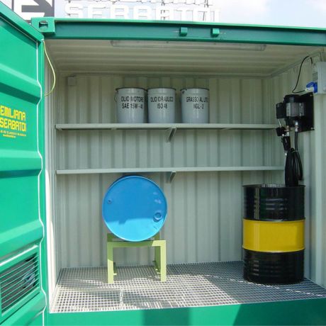 Container rezervor+stație de alimentare ulei