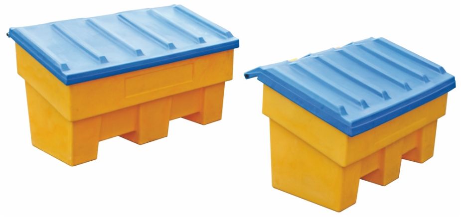 Containere din polietilenă pentru nisip, sare și material absorbant